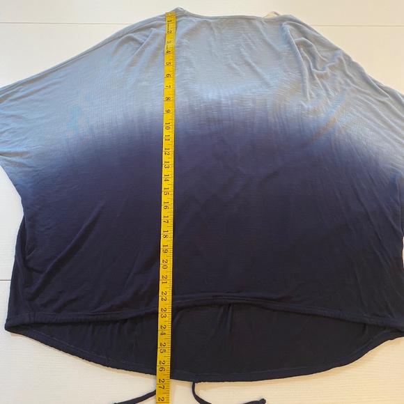 Young Fabulous & Broke Oversized Ombré Gradient Draped Blouse Top Size XS - Picture 9 of 10